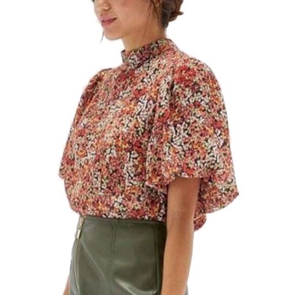 ✨MINKPINK GABAE HIGH NECK SZ MEDIUM BLOUSE✨ - Picture 3 of 8